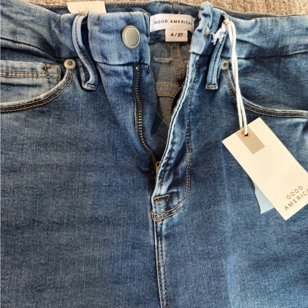 Good American High Rise Blue Jeans